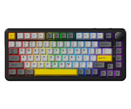 Klawiatura Ajazz AK820 MAX Magnetic switches Black Gray Yellow RGB